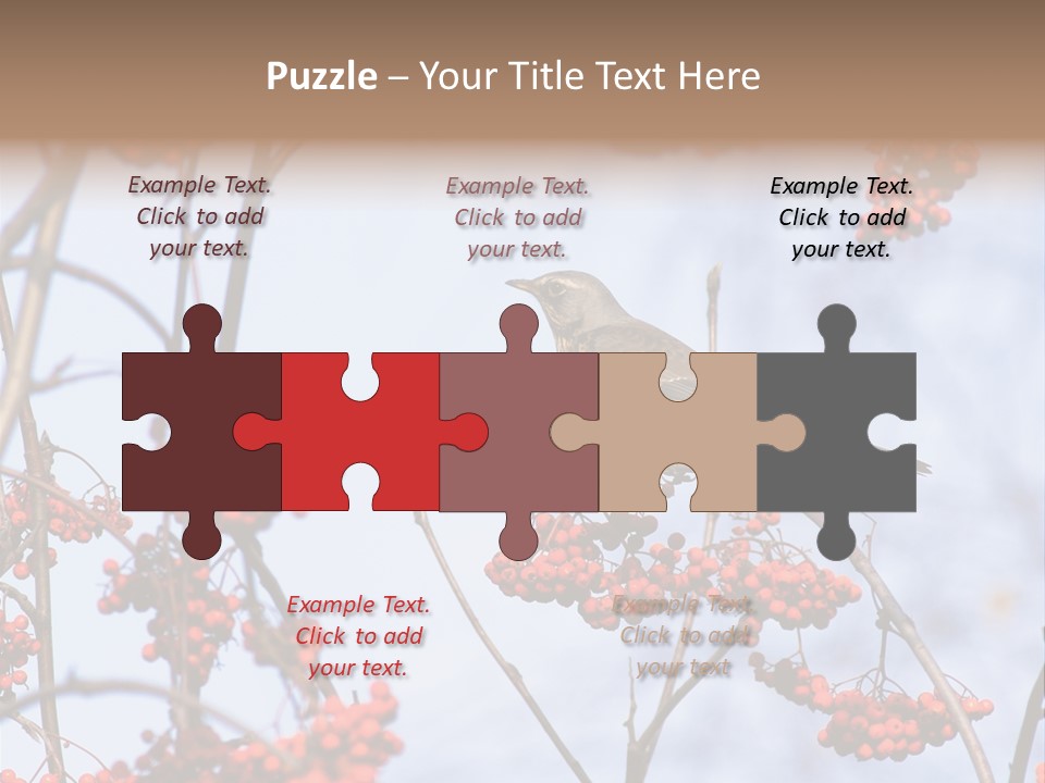 Aucuparia Wildlife Ash PowerPoint Template