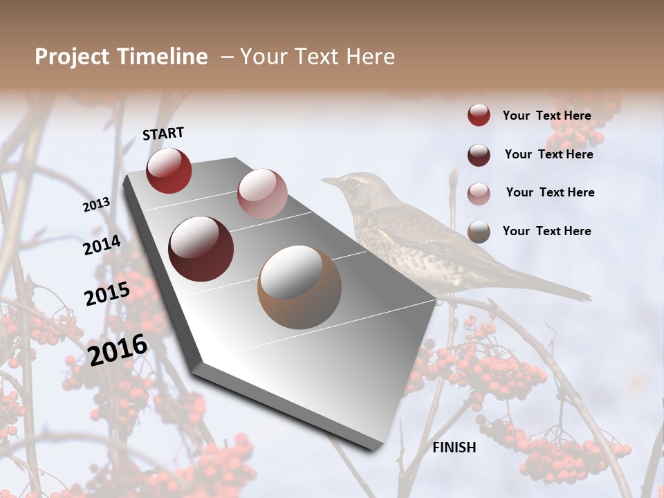 Aucuparia Wildlife Ash PowerPoint Template