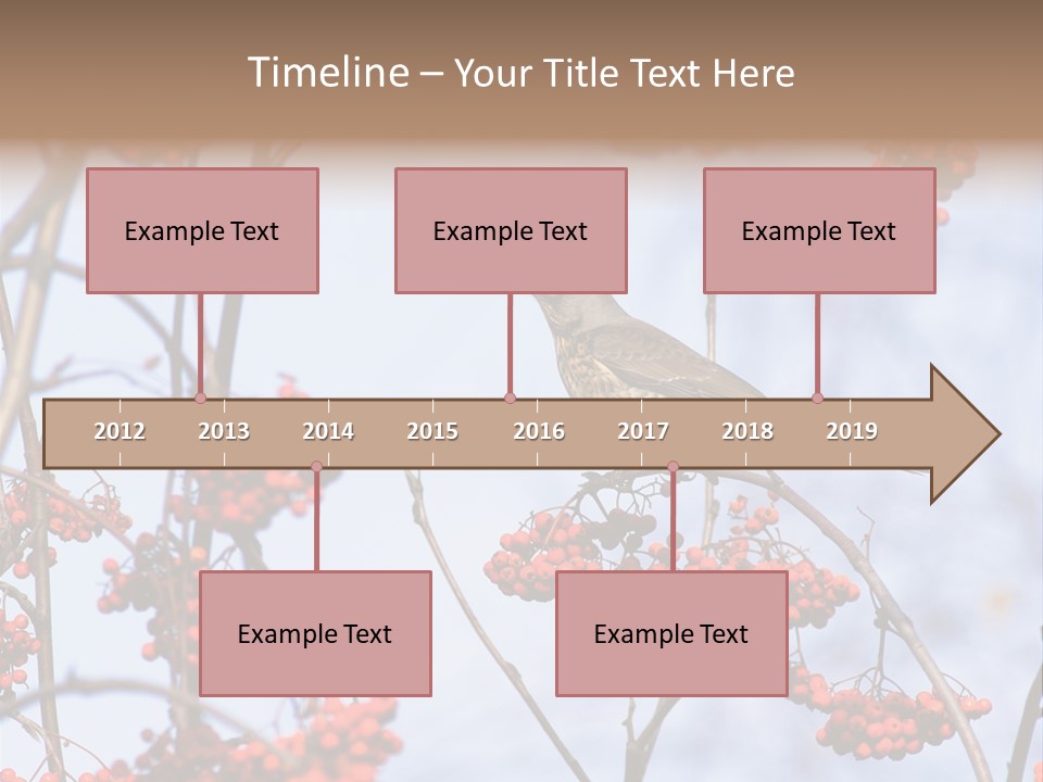 Aucuparia Wildlife Ash PowerPoint Template