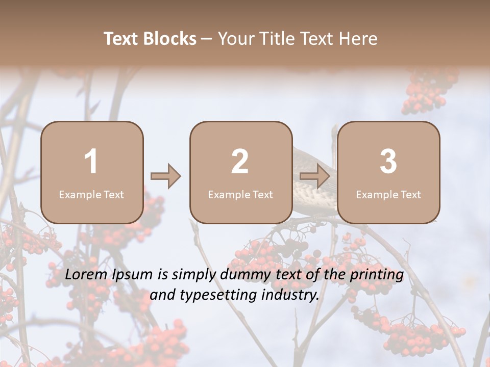 Aucuparia Wildlife Ash PowerPoint Template