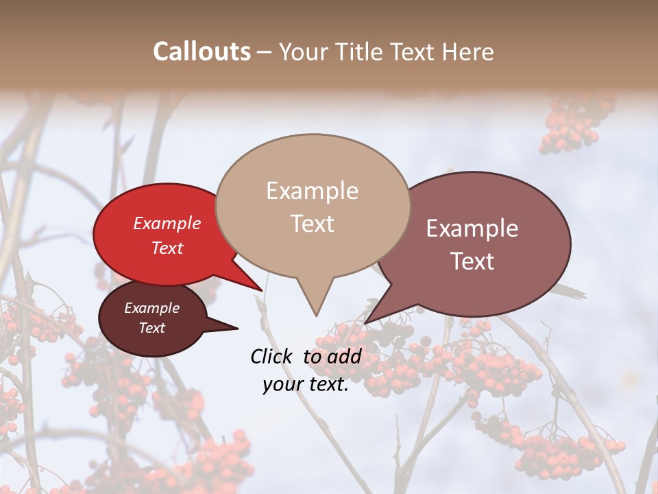 Aucuparia Wildlife Ash PowerPoint Template