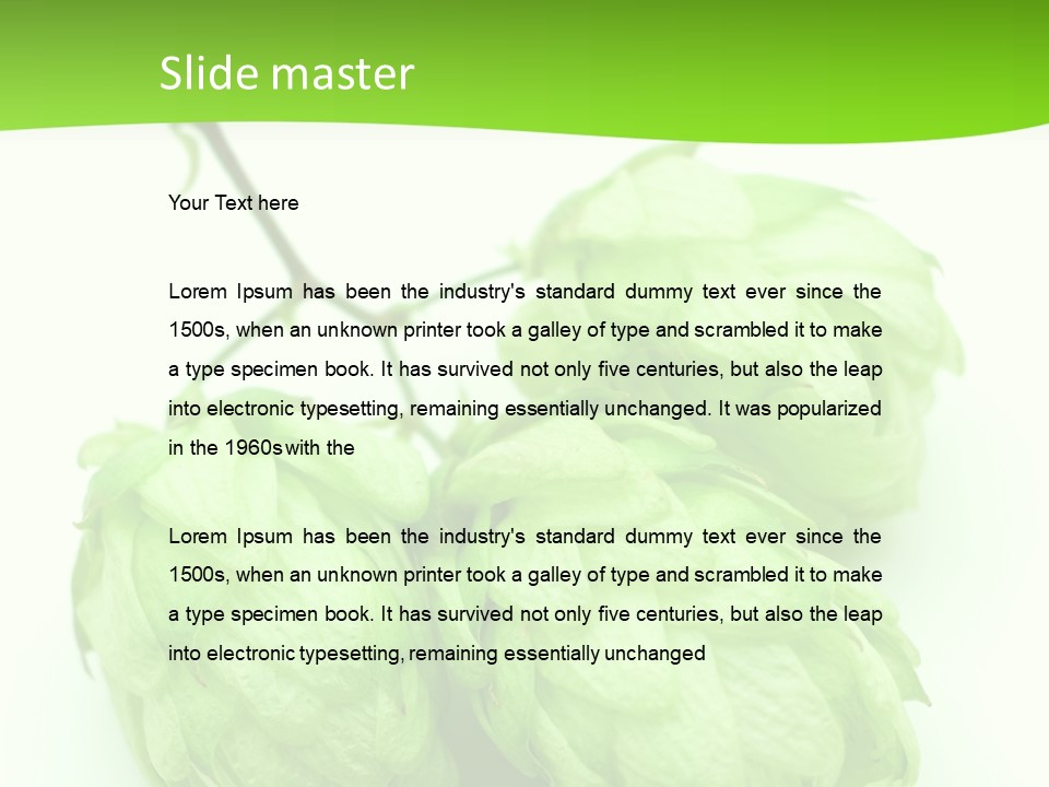 Beer Mug White PowerPoint Template