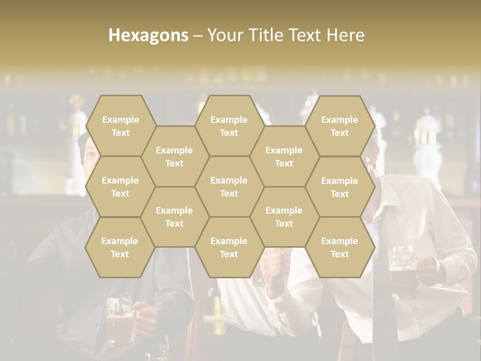 A Group Of Men Standing Next To Each Other Holding Beers PowerPoint Template