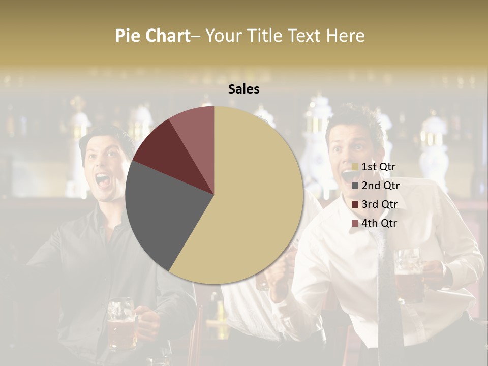 A Group Of Men Standing Next To Each Other Holding Beers PowerPoint Template
