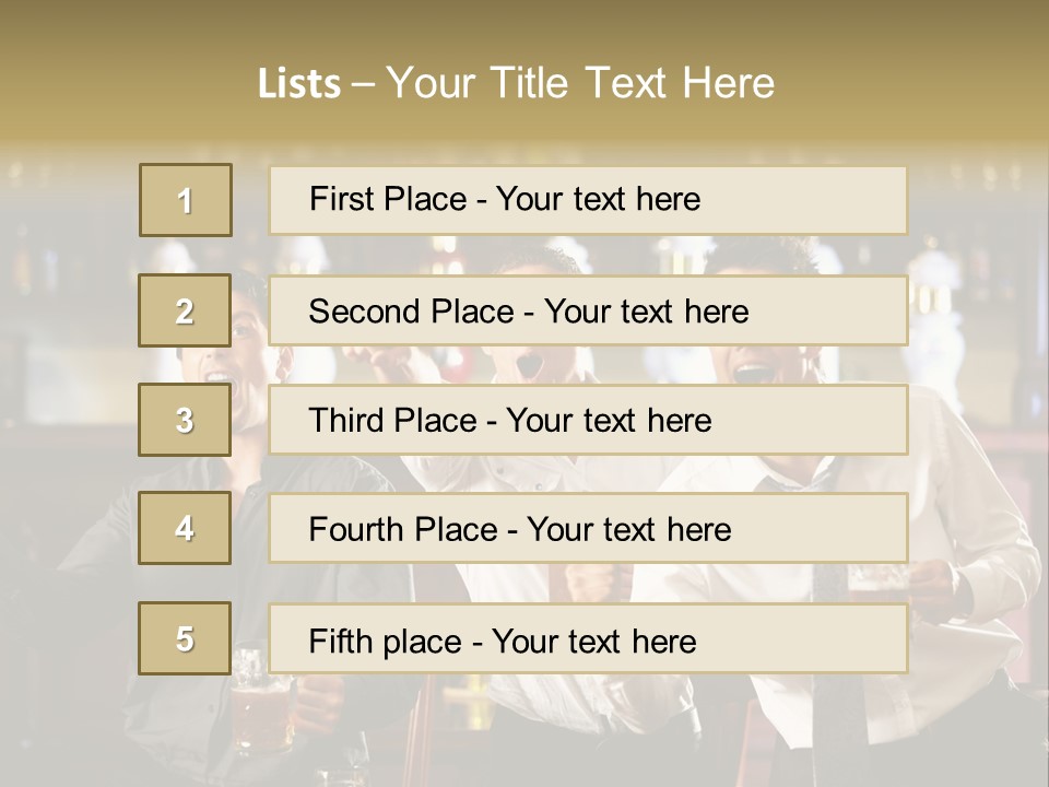 A Group Of Men Standing Next To Each Other Holding Beers PowerPoint Template