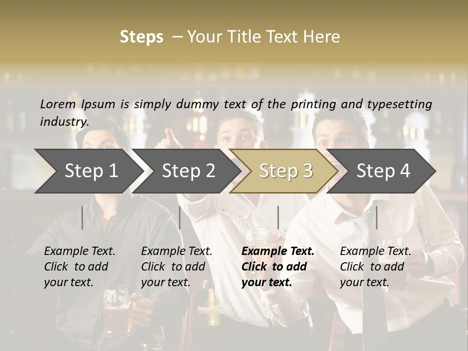 A Group Of Men Standing Next To Each Other Holding Beers PowerPoint Template