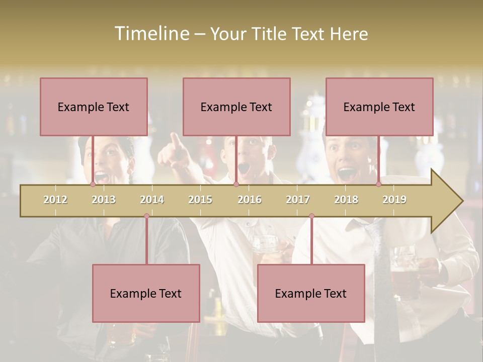 A Group Of Men Standing Next To Each Other Holding Beers PowerPoint Template