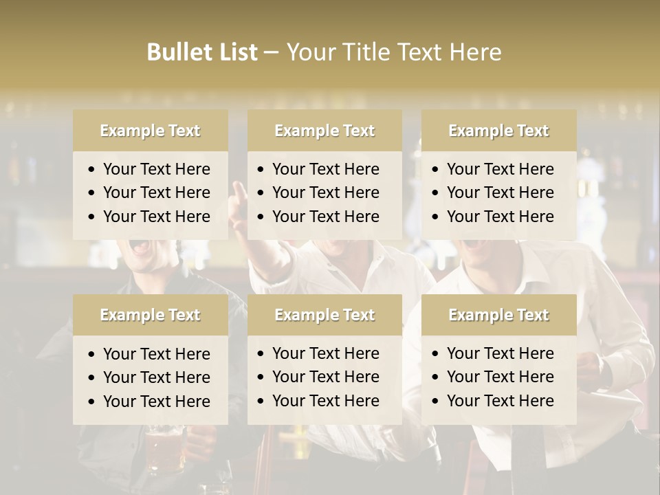 A Group Of Men Standing Next To Each Other Holding Beers PowerPoint Template