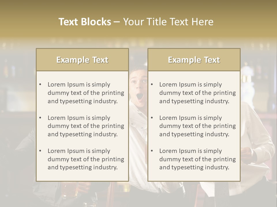 A Group Of Men Standing Next To Each Other Holding Beers PowerPoint Template