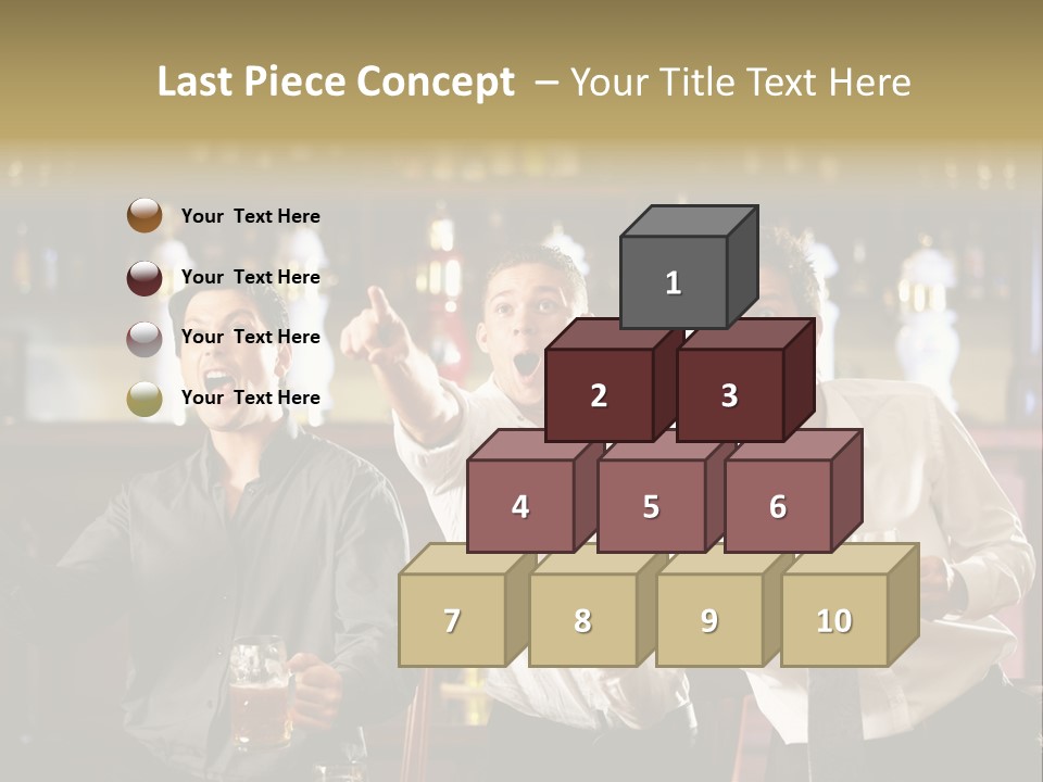 A Group Of Men Standing Next To Each Other Holding Beers PowerPoint Template