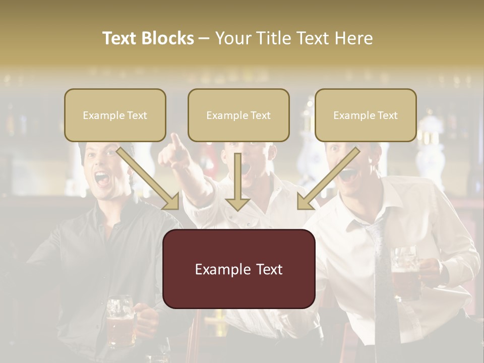 A Group Of Men Standing Next To Each Other Holding Beers PowerPoint Template