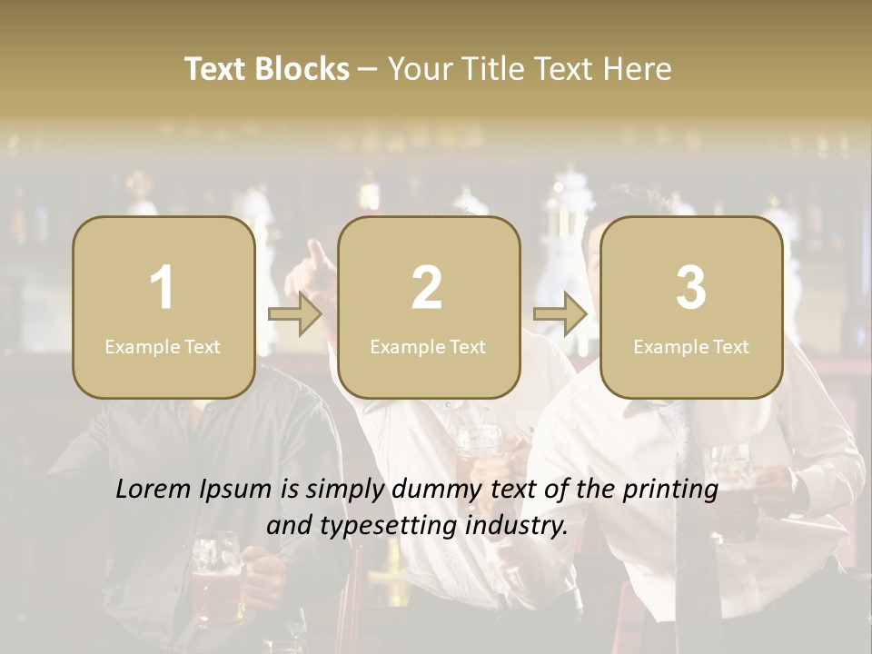 A Group Of Men Standing Next To Each Other Holding Beers PowerPoint Template