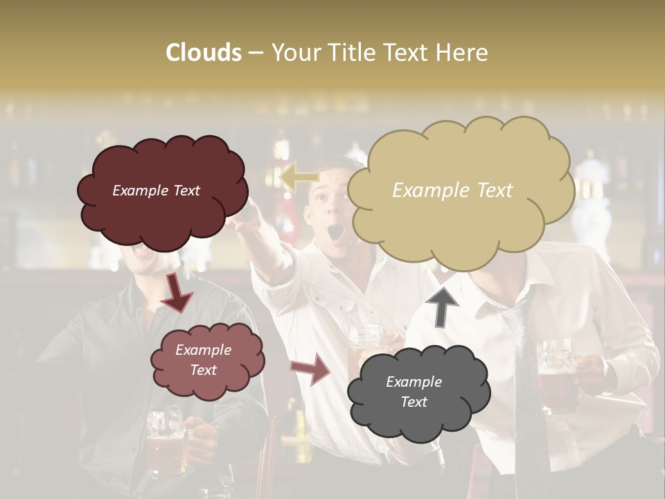 A Group Of Men Standing Next To Each Other Holding Beers PowerPoint Template