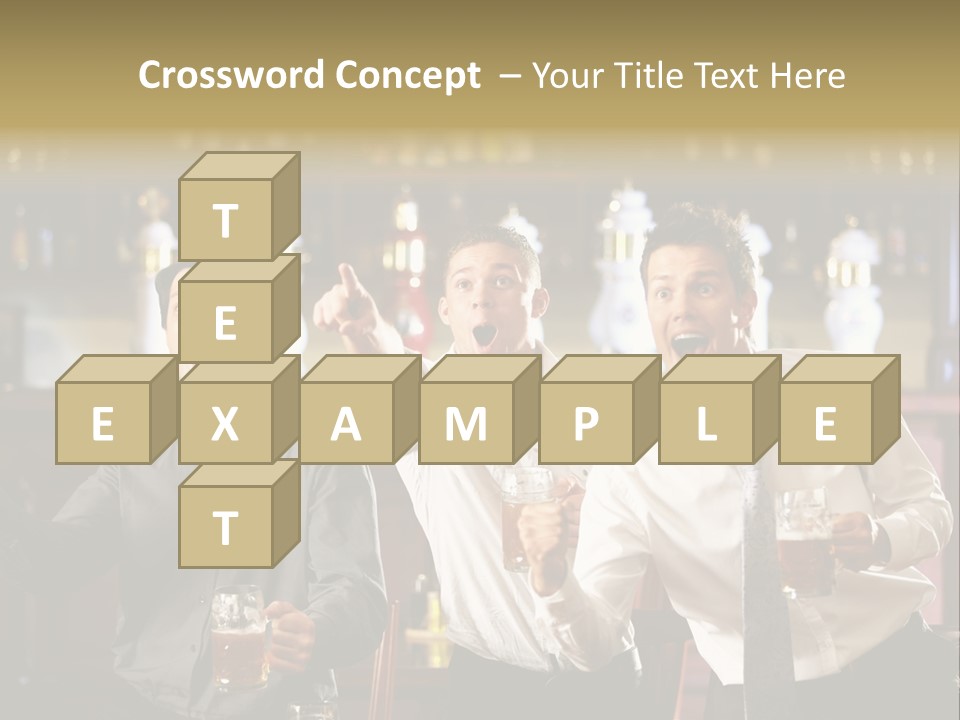 A Group Of Men Standing Next To Each Other Holding Beers PowerPoint Template