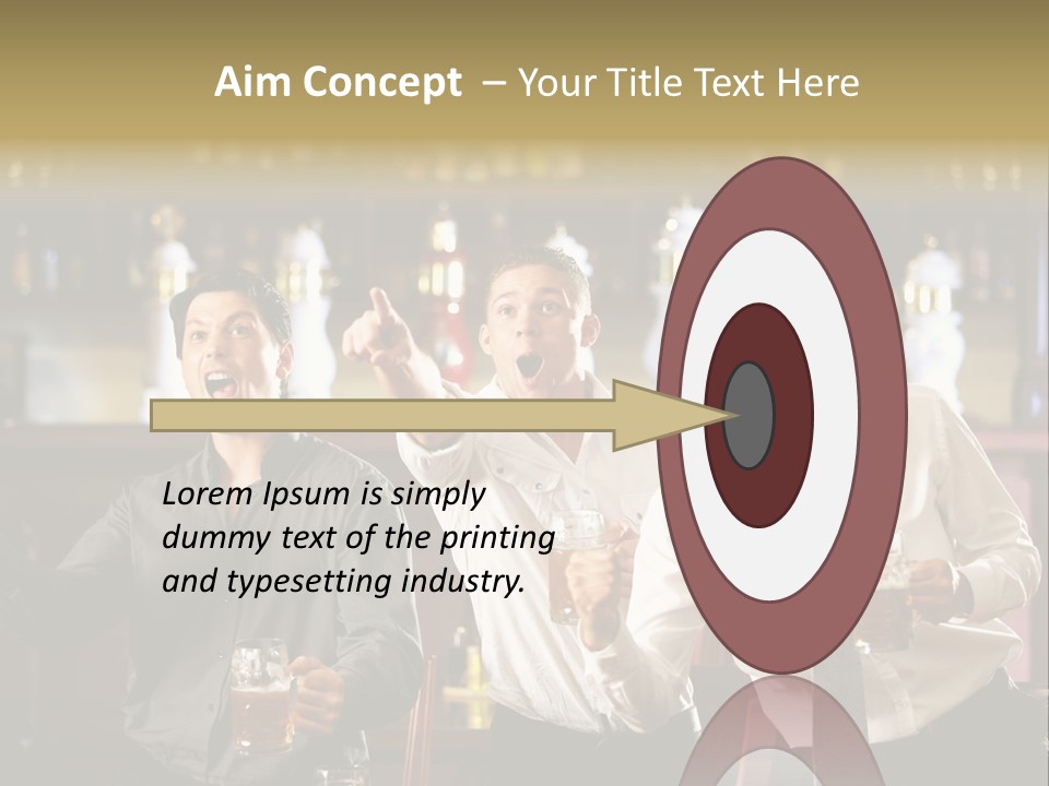 A Group Of Men Standing Next To Each Other Holding Beers PowerPoint Template