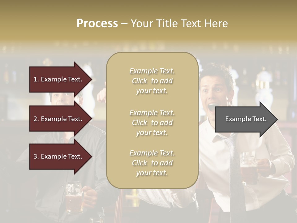 A Group Of Men Standing Next To Each Other Holding Beers PowerPoint Template