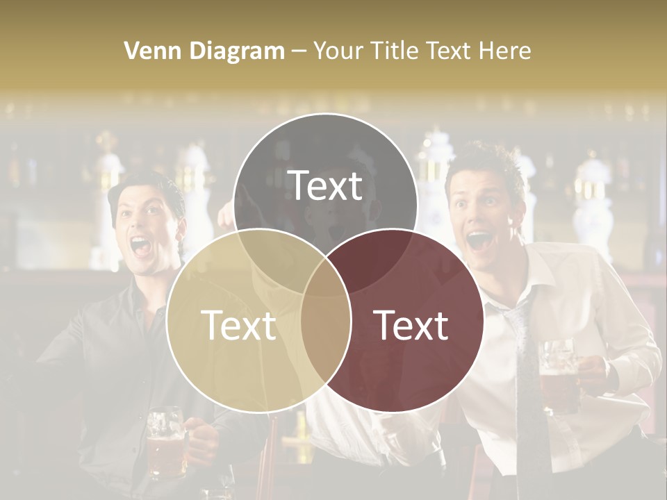 A Group Of Men Standing Next To Each Other Holding Beers PowerPoint Template