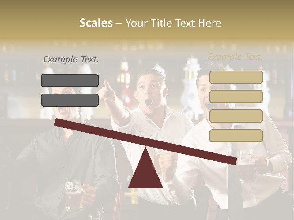 A Group Of Men Standing Next To Each Other Holding Beers PowerPoint Template