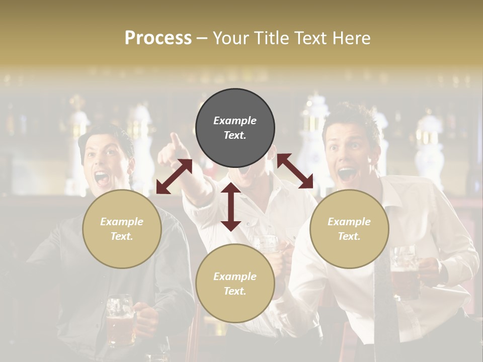 A Group Of Men Standing Next To Each Other Holding Beers PowerPoint Template