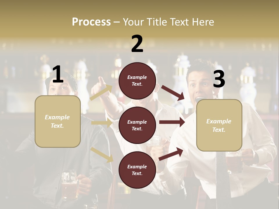 A Group Of Men Standing Next To Each Other Holding Beers PowerPoint Template