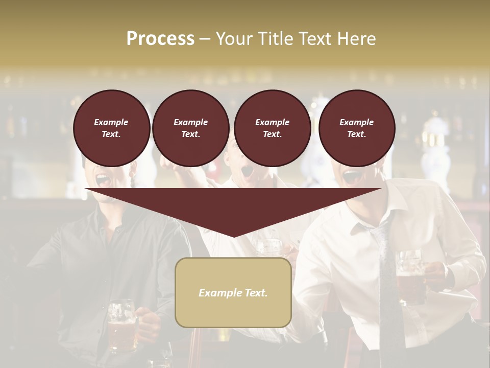 A Group Of Men Standing Next To Each Other Holding Beers PowerPoint Template