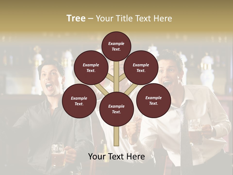 A Group Of Men Standing Next To Each Other Holding Beers PowerPoint Template