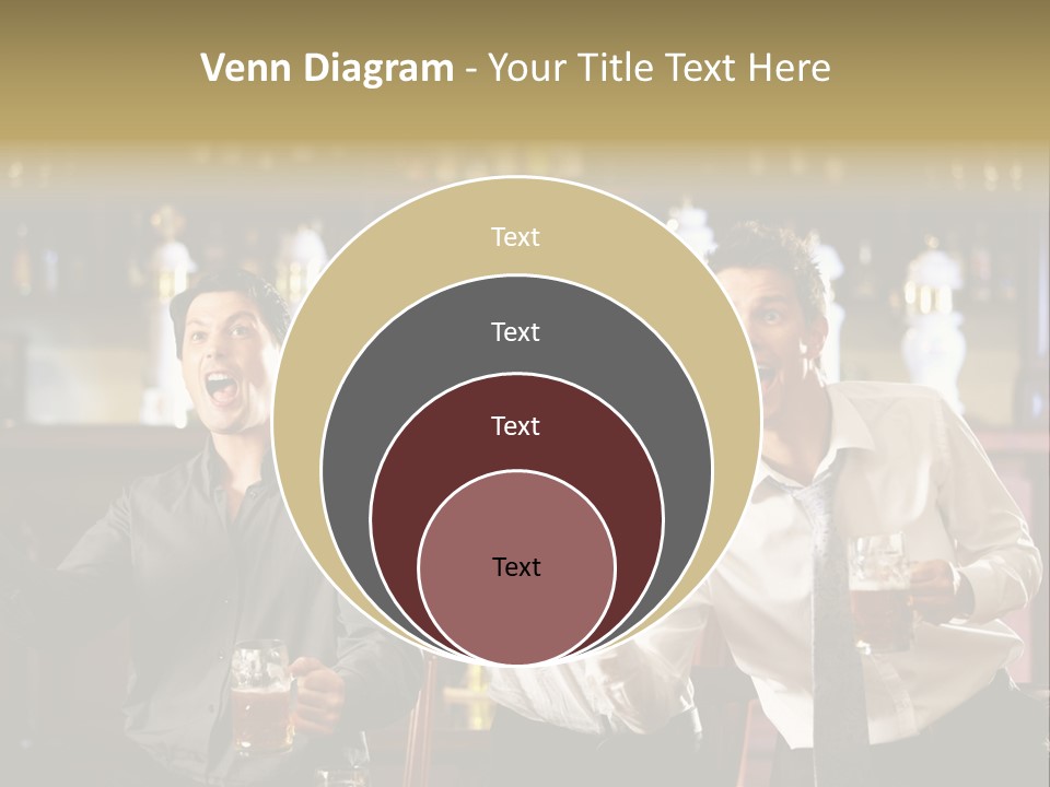 A Group Of Men Standing Next To Each Other Holding Beers PowerPoint Template