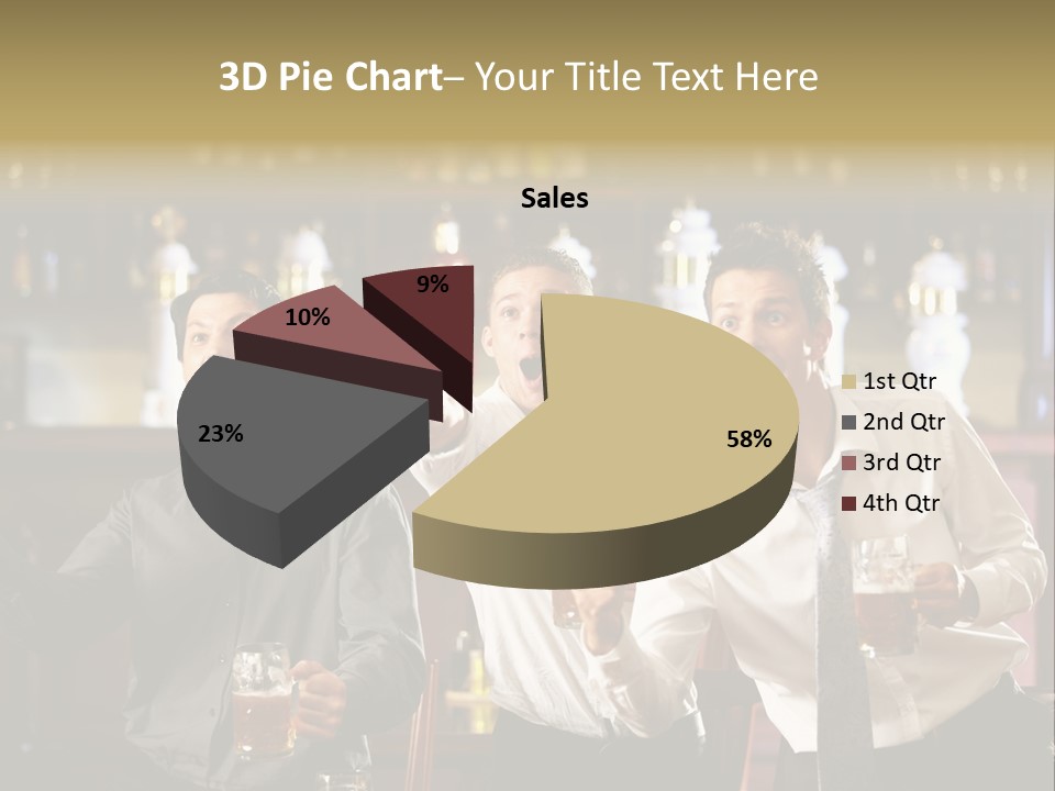 A Group Of Men Standing Next To Each Other Holding Beers PowerPoint Template