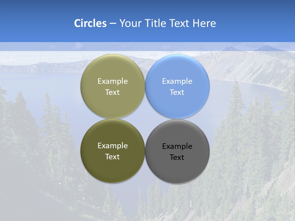 Crater Island Blue PowerPoint Template