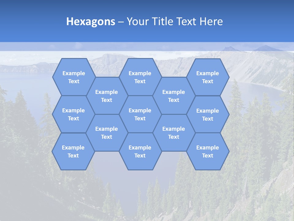 Crater Island Blue PowerPoint Template