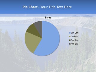 Crater Island Blue PowerPoint Template