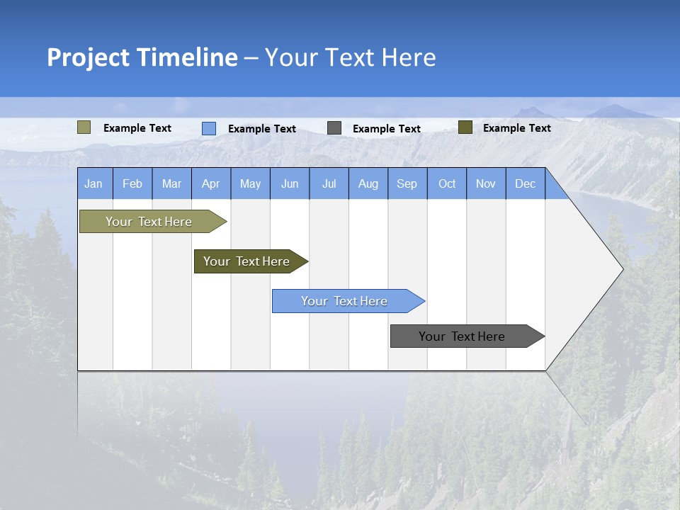 Crater Island Blue PowerPoint Template