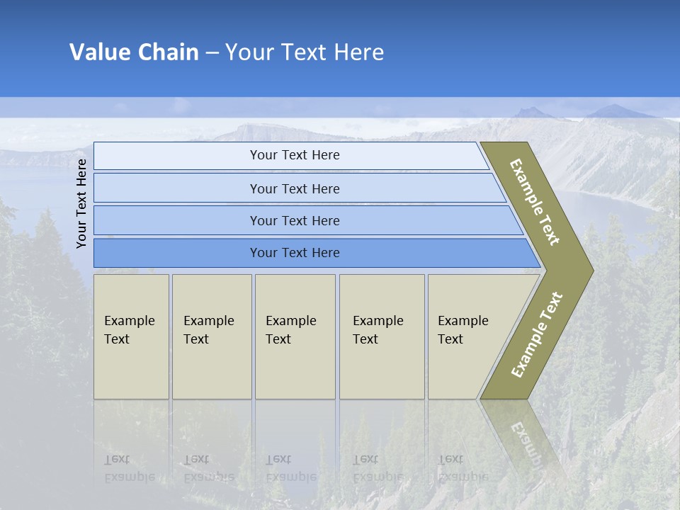 Crater Island Blue PowerPoint Template