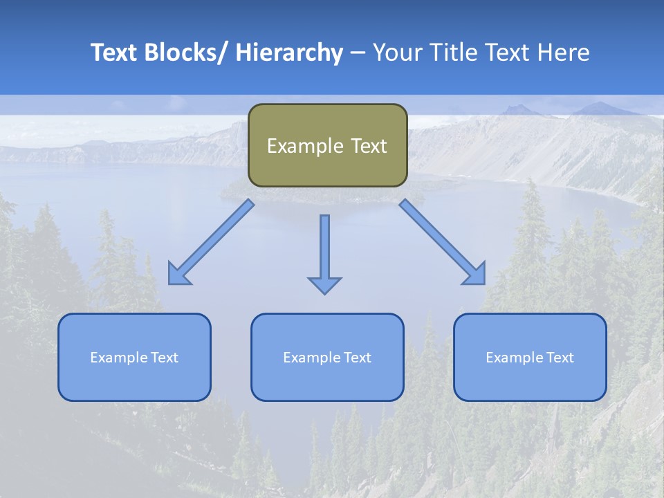 Crater Island Blue PowerPoint Template
