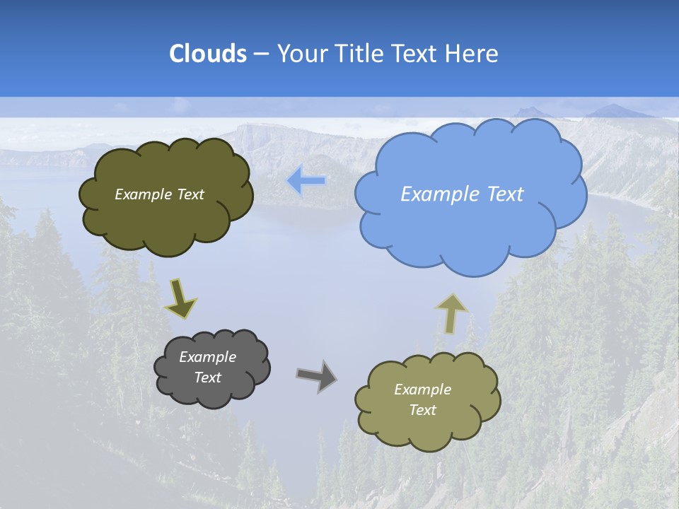 Crater Island Blue PowerPoint Template
