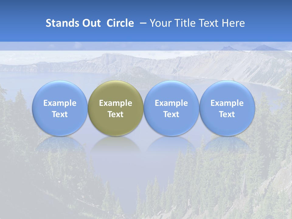 Crater Island Blue PowerPoint Template