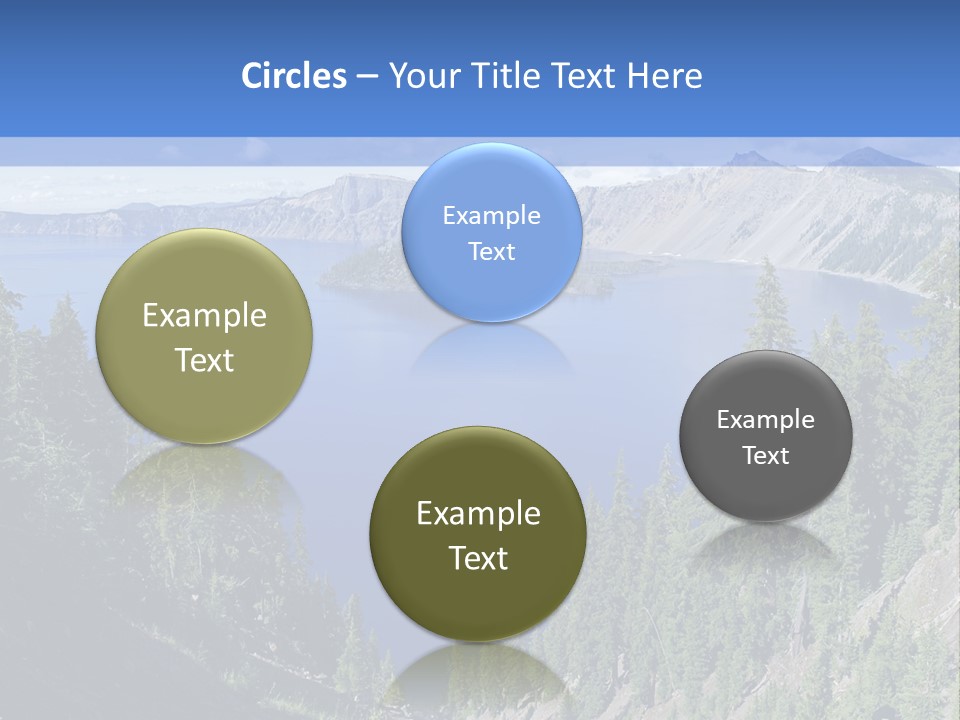 Crater Island Blue PowerPoint Template