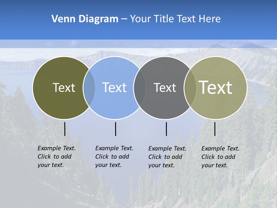 Crater Island Blue PowerPoint Template