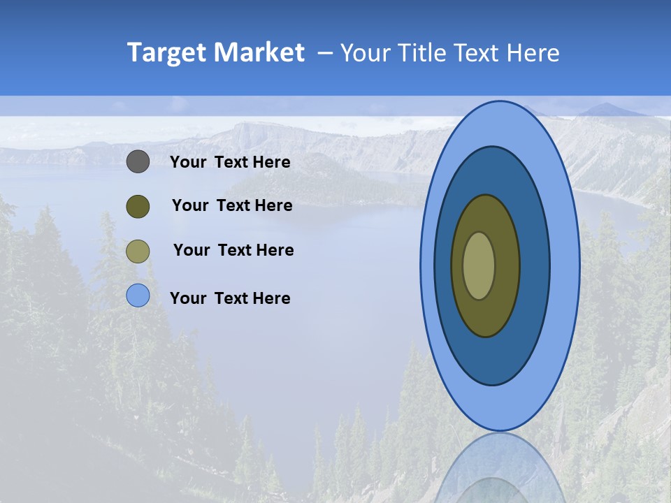 Crater Island Blue PowerPoint Template