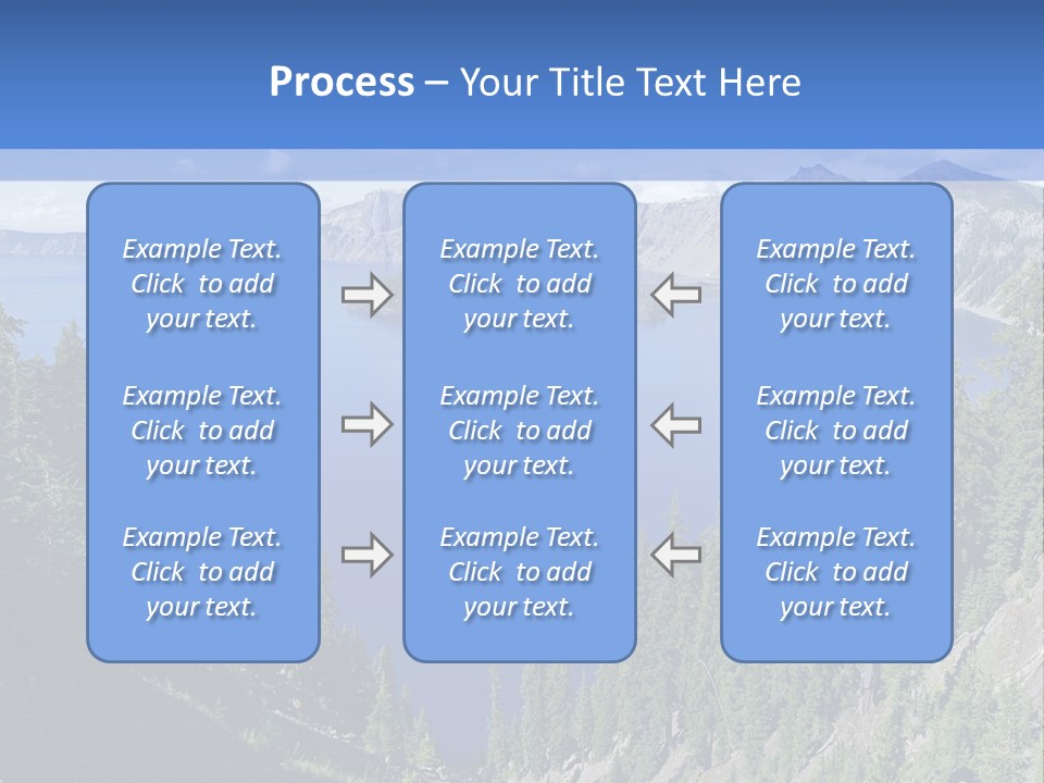 Crater Island Blue PowerPoint Template