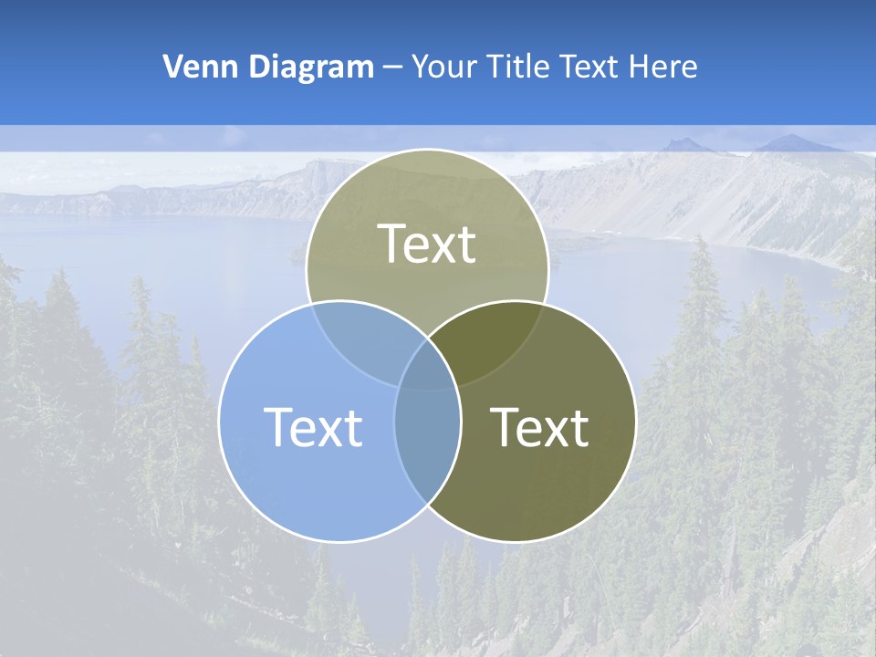 Crater Island Blue PowerPoint Template