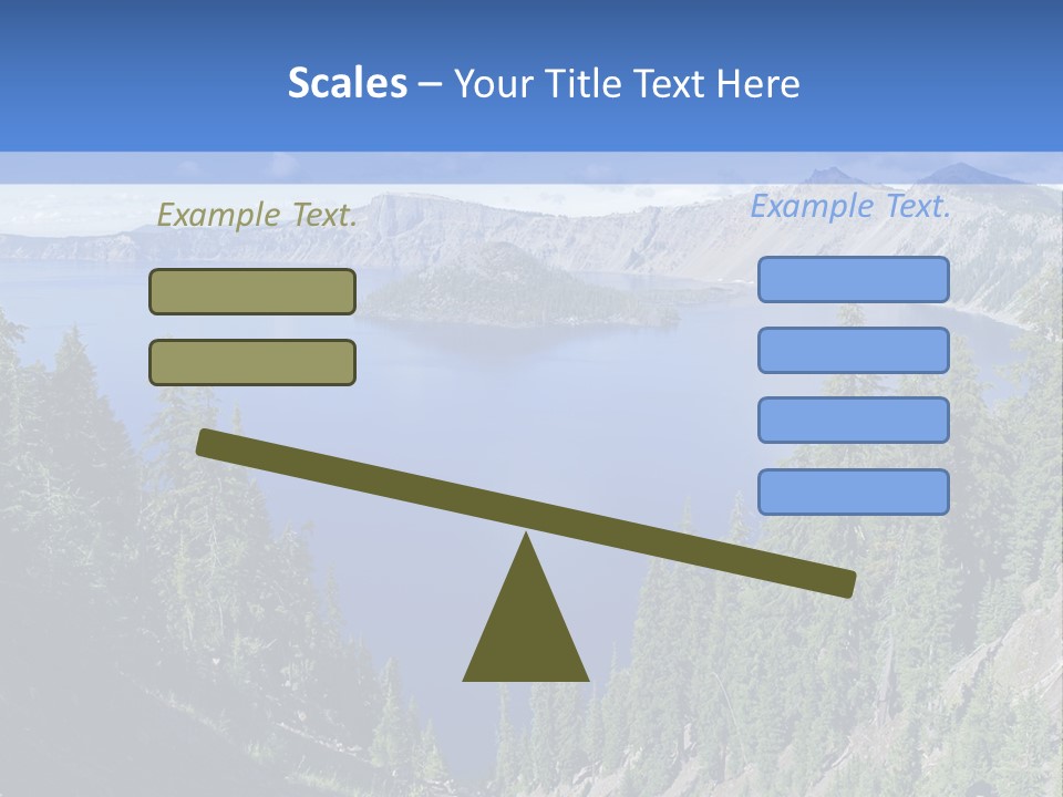 Crater Island Blue PowerPoint Template