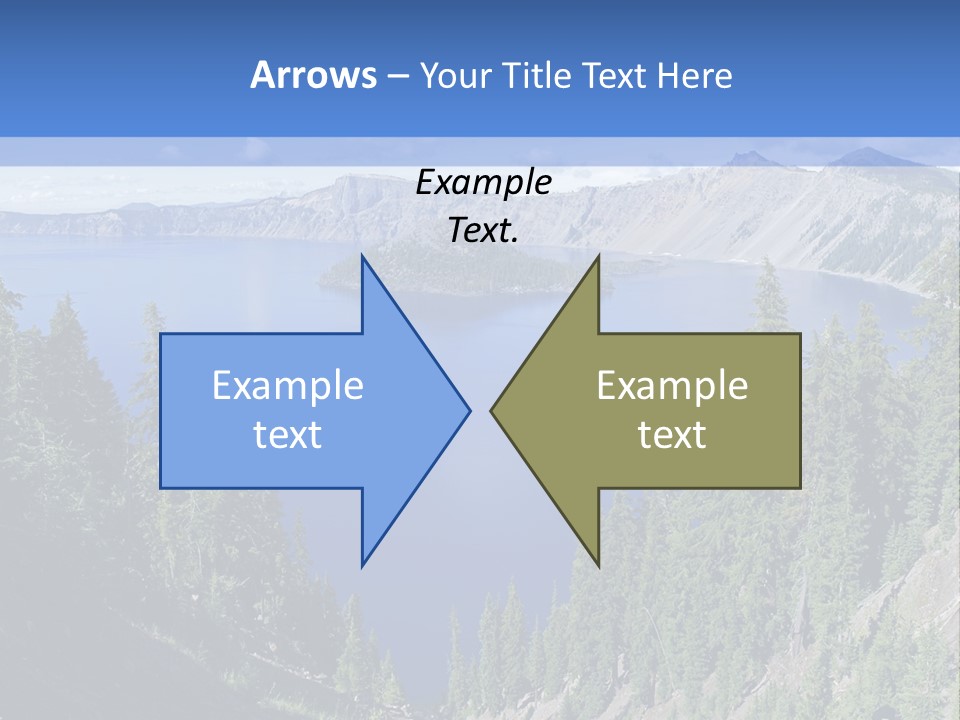 Crater Island Blue PowerPoint Template
