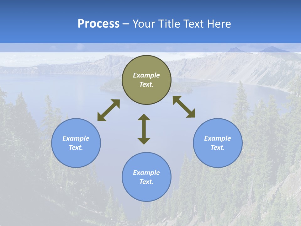 Crater Island Blue PowerPoint Template