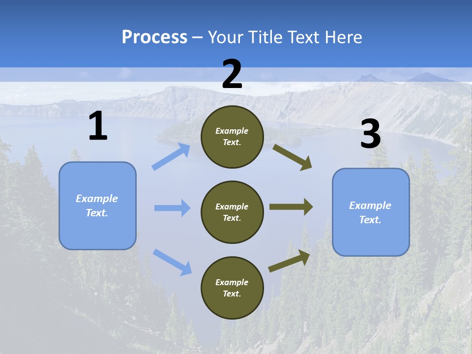 Crater Island Blue PowerPoint Template
