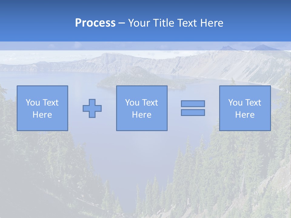 Crater Island Blue PowerPoint Template