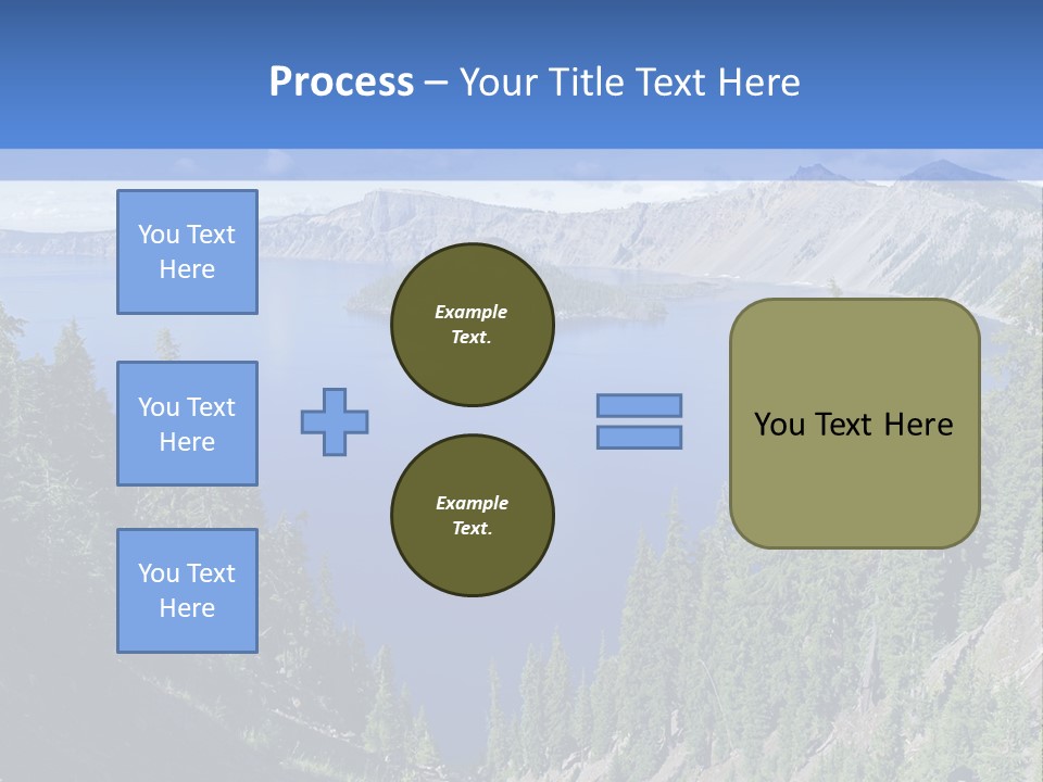 Crater Island Blue PowerPoint Template