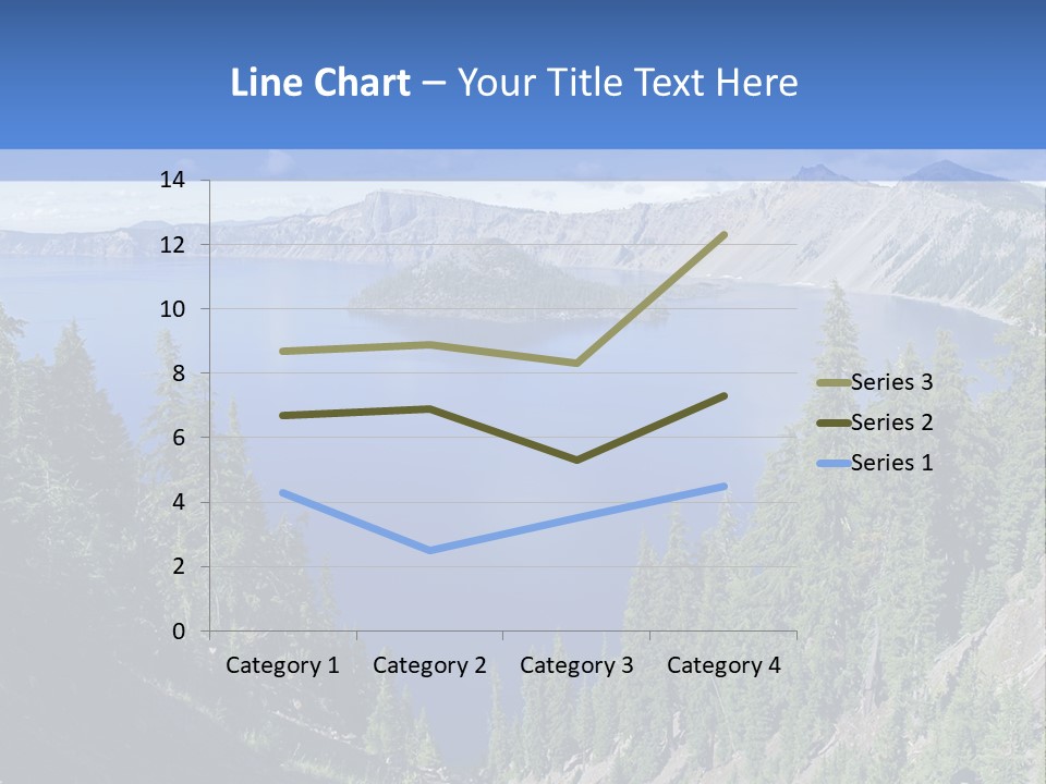 Crater Island Blue PowerPoint Template