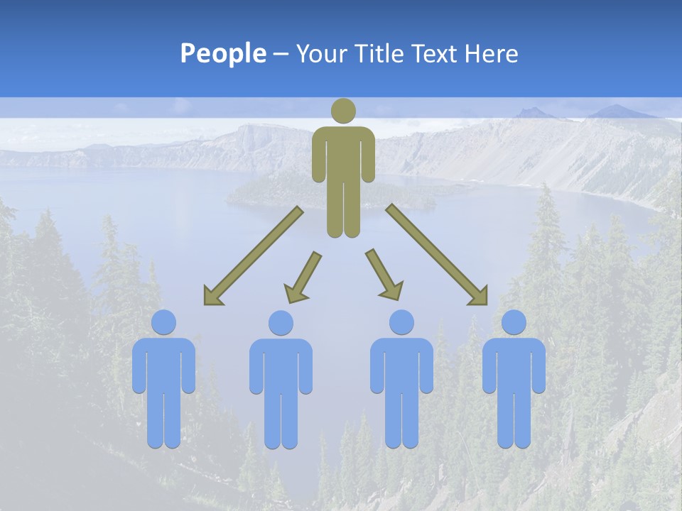 Crater Island Blue PowerPoint Template