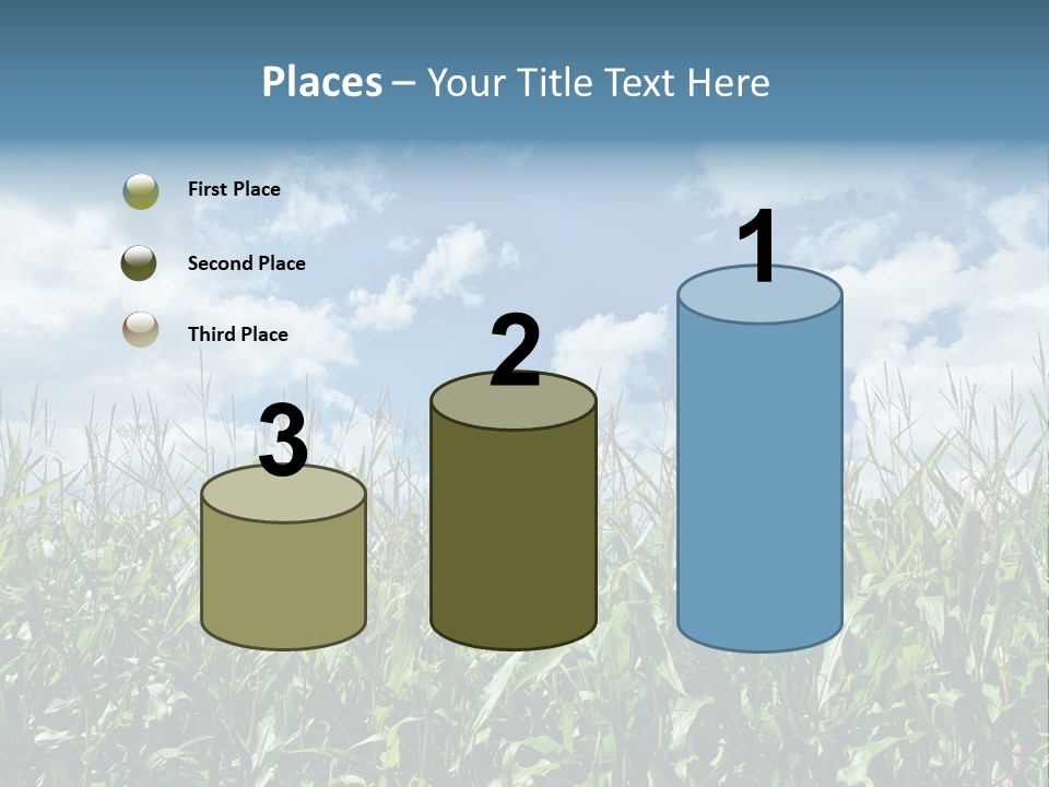 Indian Corn Sky Food PowerPoint Template